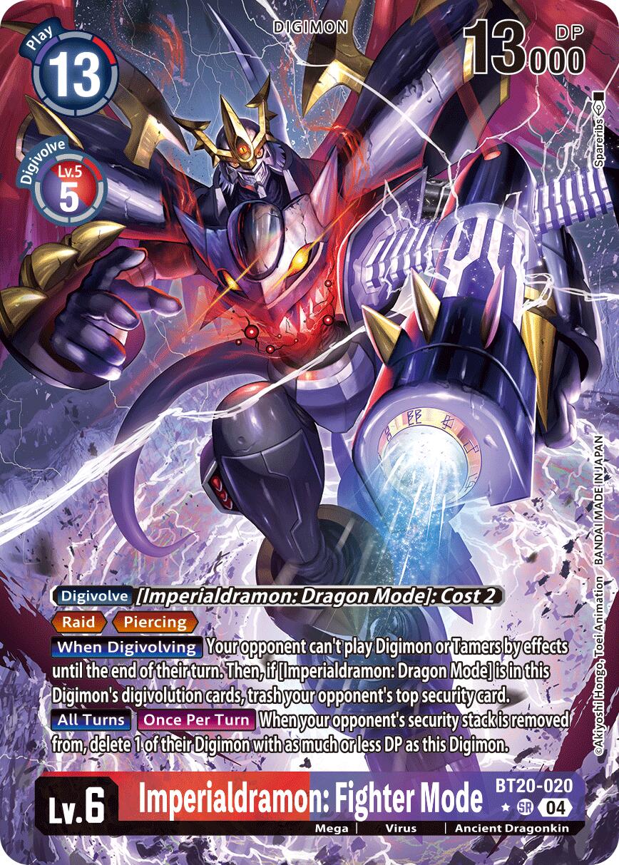 Imperialdramon: Fighter Mode [BT20-020] (Alternate Art) [Release Special Booster Ver.2.5] | Clutch Gaming