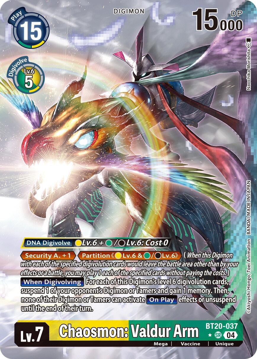 Chaosmon: Valdur Arm [BT20-037] (Alternate Art) [Release Special Booster Ver.2.5] | Clutch Gaming