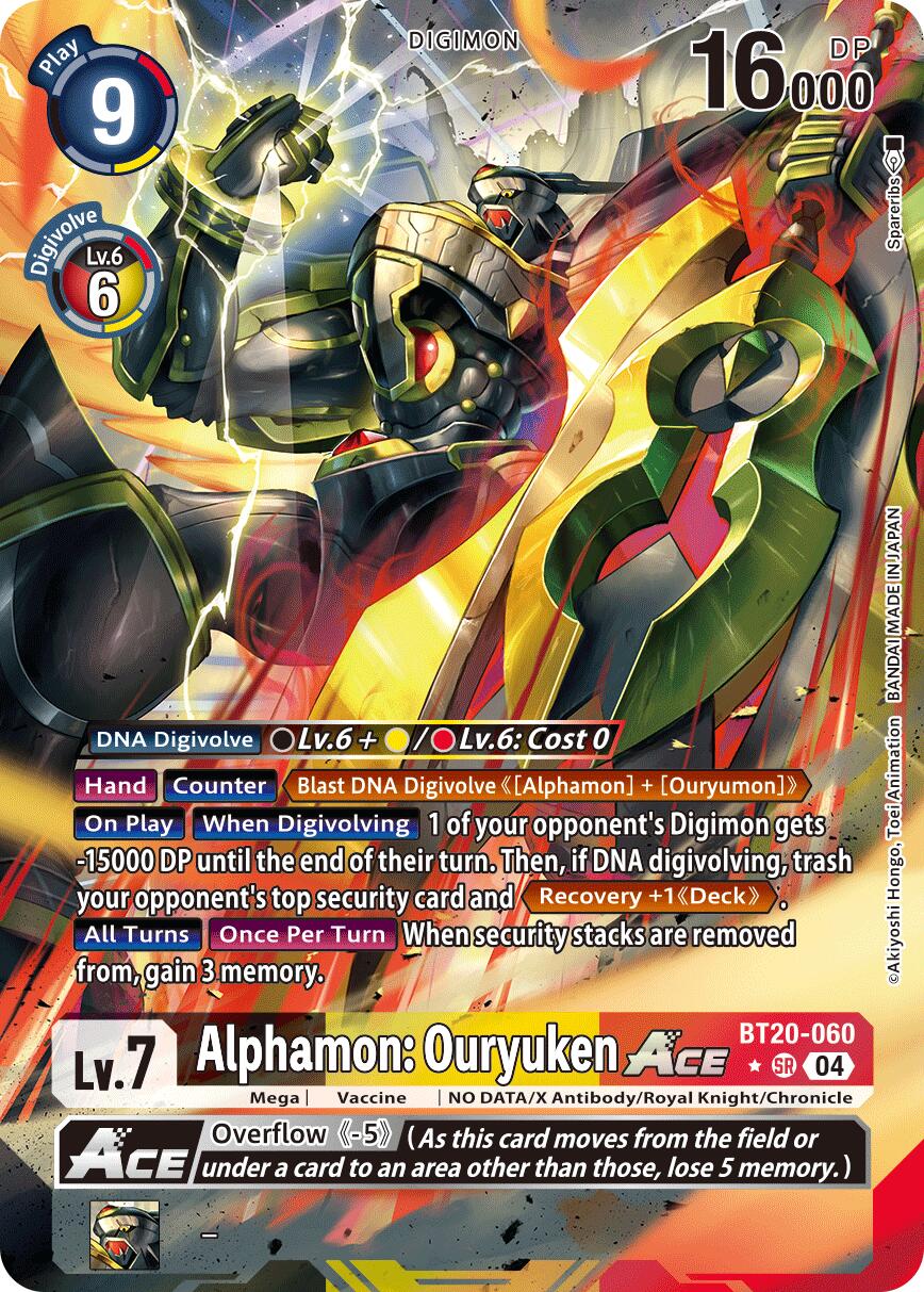 Alphamon: Ouryuken ACE [BT20-060] (Alternate Art) [Release Special Booster Ver.2.5] | Clutch Gaming