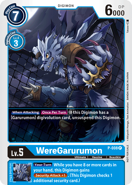 WereGarurumon [P-008] [Promotional Cards] | Clutch Gaming