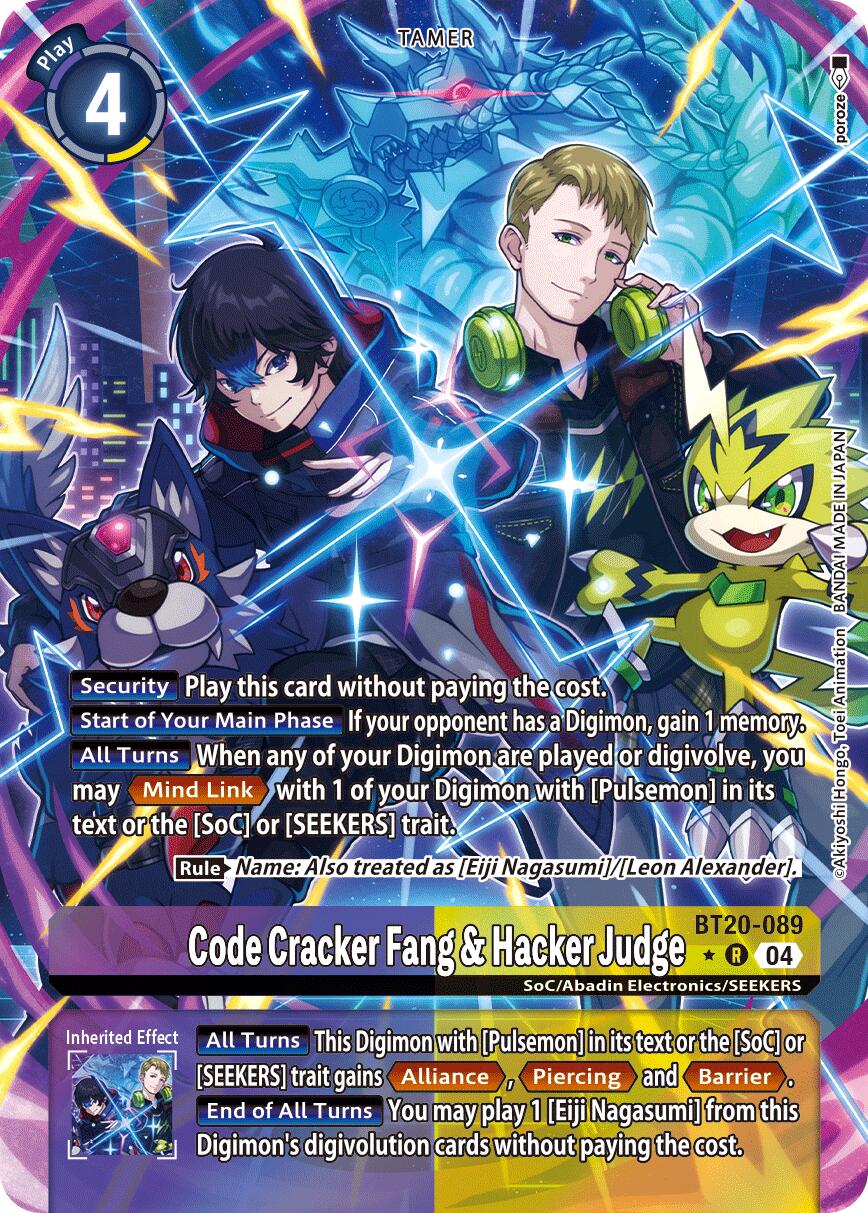 Code Cracker Fang & Hacker Judge [BT20-089] (Alternate Art) [Release Special Booster Ver.2.5] | Clutch Gaming
