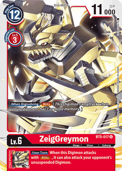 ZeigGreymon [BT5-017] [Battle of Omni] | Clutch Gaming