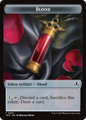 Blood // Vampire (0007) Double-Sided Token [Innistrad Remastered Tokens] | Clutch Gaming