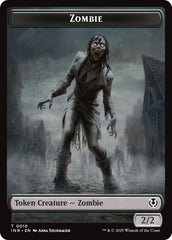 Zombie (0010) // Blood Double-Sided Token [Innistrad Remastered Tokens] | Clutch Gaming