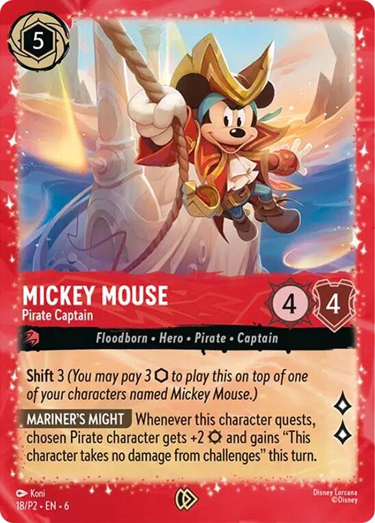 Mickey Mouse - Pirate Captain (18) [Promo Cards] | Clutch Gaming