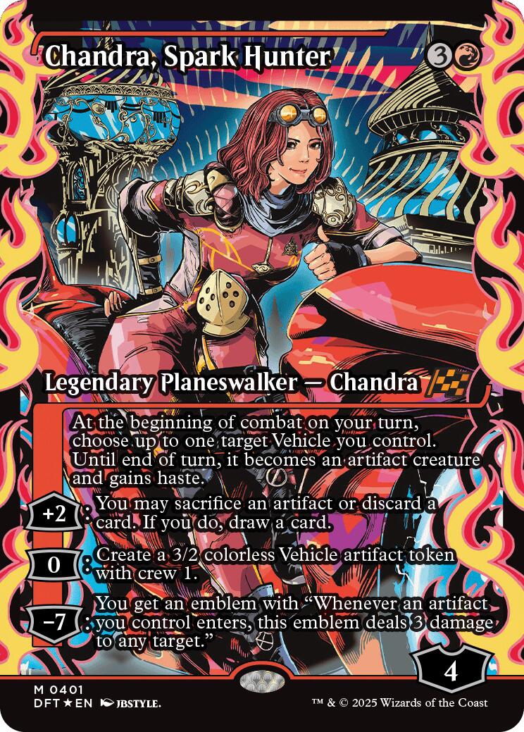 Chandra, Spark Hunter (Showcase) (Japanese) [Aetherdrift] | Clutch Gaming