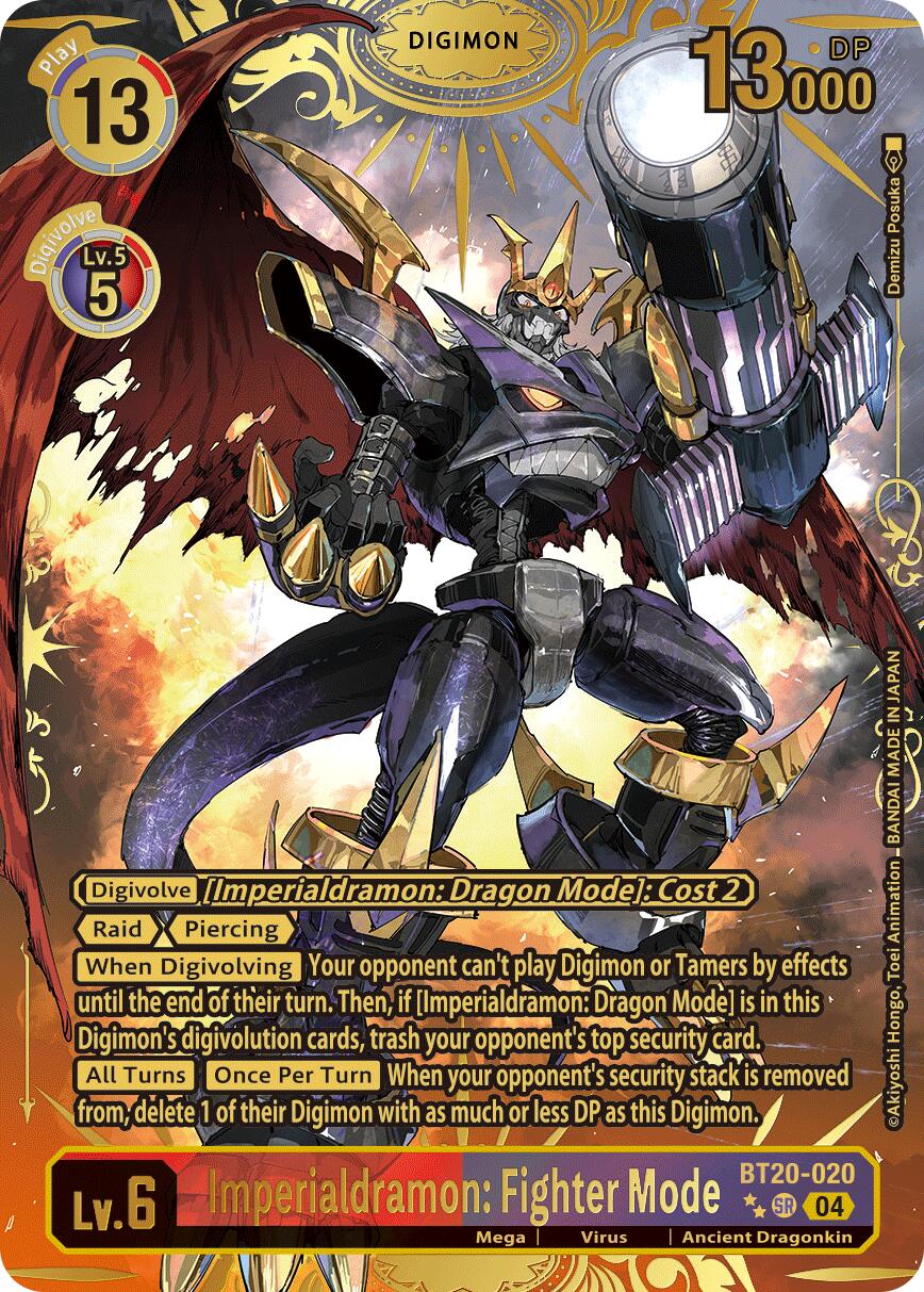 Imperialdramon: Fighter Mode [BT20-020] (Textured) [Release Special Booster Ver.2.5] | Clutch Gaming