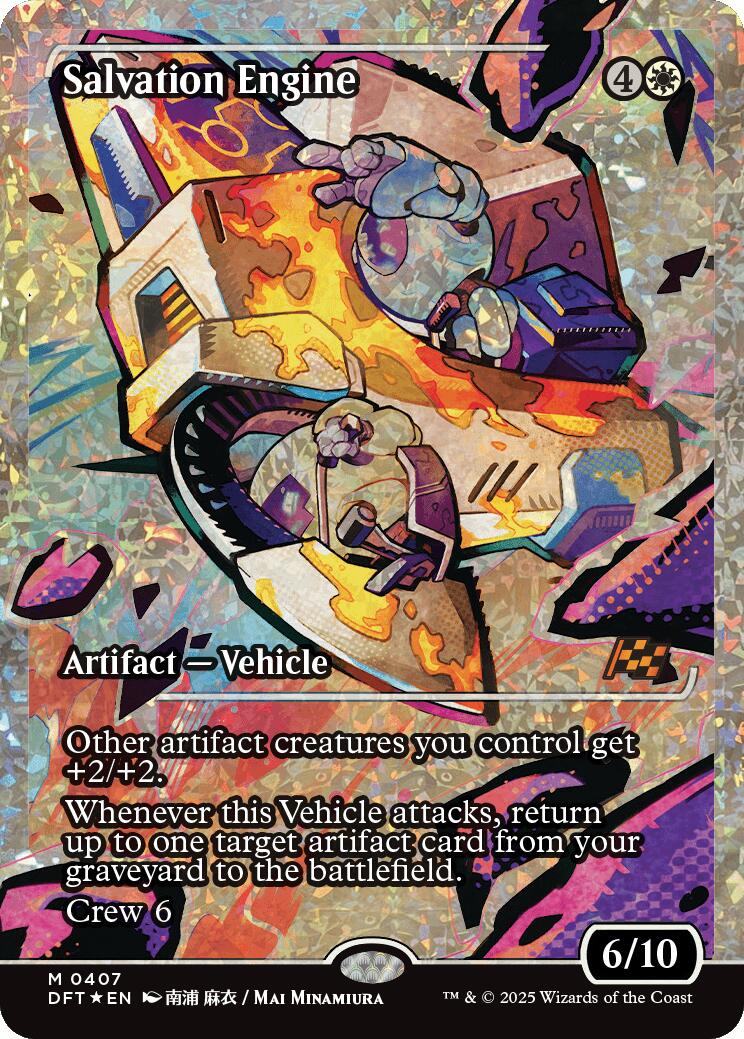 Salvation Engine (Showcase Fracture Foil) (Japanese) [Aetherdrift] | Clutch Gaming