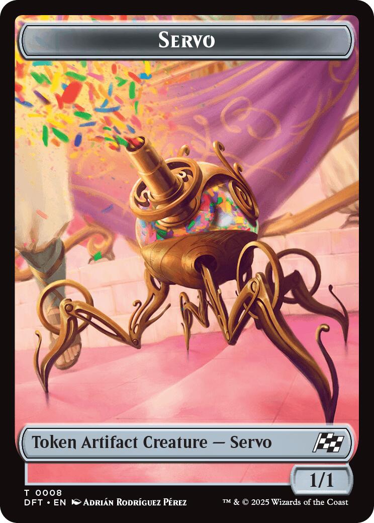 Servo // Thopter (0009) Double-Sided Token [Aetherdrift Tokens] | Clutch Gaming