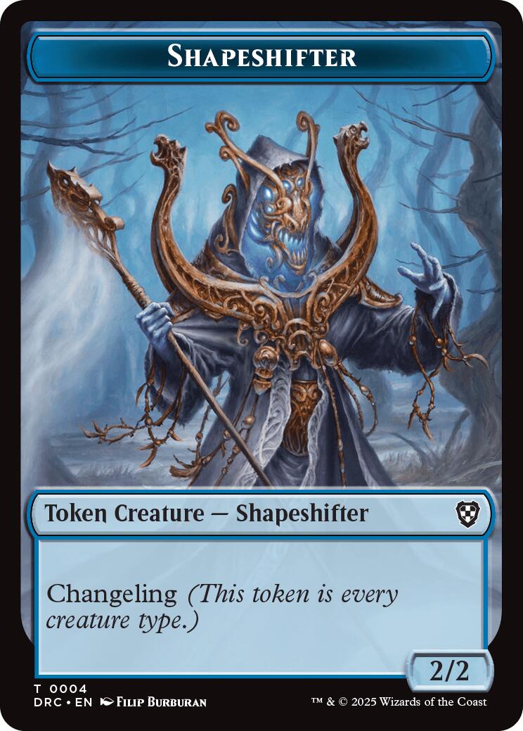 Shapeshifter // Zombie (0003) Double-Sided Token [Aetherdrift Tokens] | Clutch Gaming