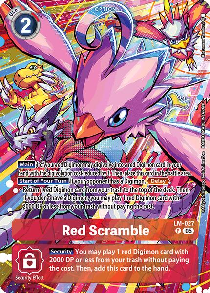 Red Scramble [LM-027] (Alternate Art) [Starter Deck: Hero of Hope] | Clutch Gaming