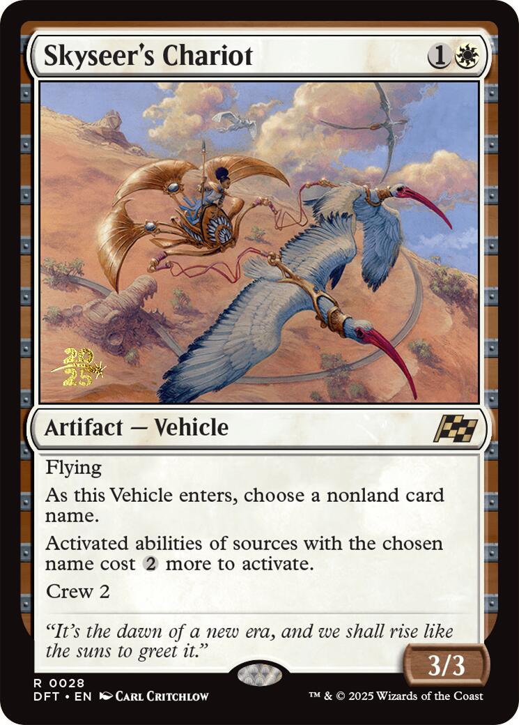 Skyseer's Chariot [Aetherdrift Prerelease Promos] | Clutch Gaming