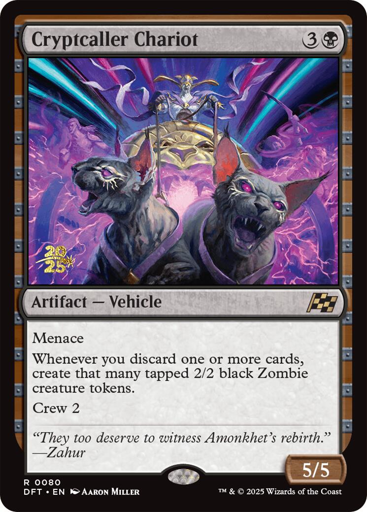 Cryptcaller Chariot [Aetherdrift Prerelease Promos] | Clutch Gaming