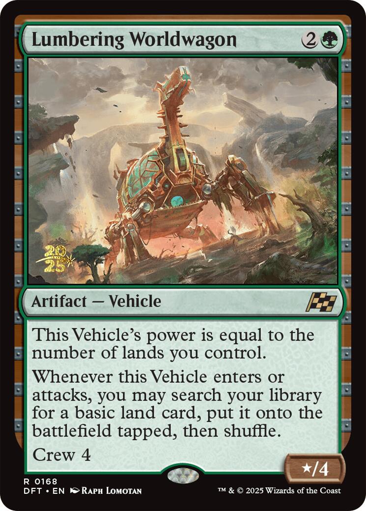 Lumbering Worldwagon [Aetherdrift Prerelease Promos] | Clutch Gaming