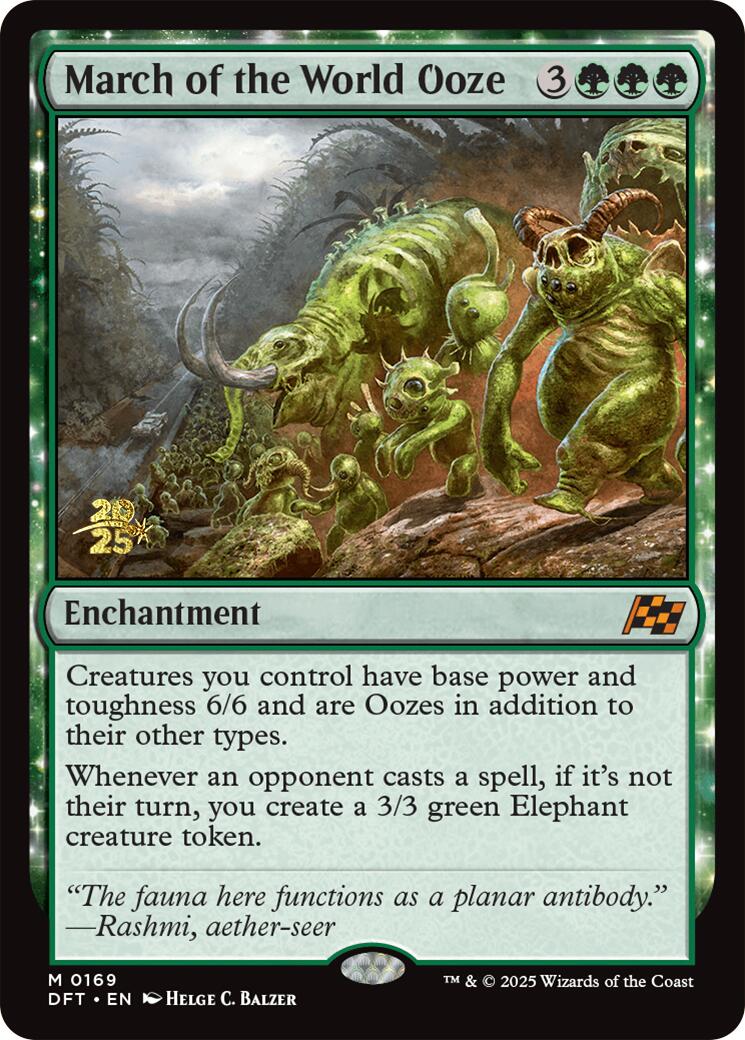 March of the World Ooze [Aetherdrift Prerelease Promos] | Clutch Gaming