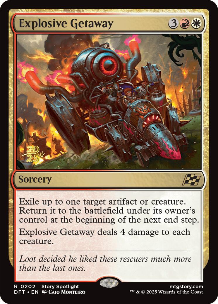 Explosive Getaway [Aetherdrift Prerelease Promos] | Clutch Gaming