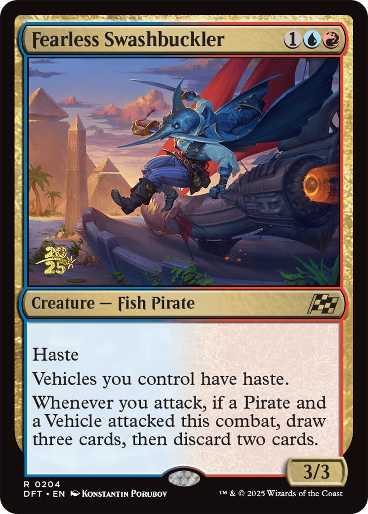 Fearless Swashbuckler [Aetherdrift Prerelease Promos] | Clutch Gaming