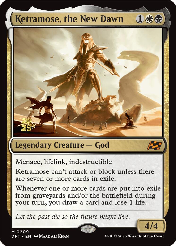 Ketramose, the New Dawn [Aetherdrift Prerelease Promos] | Clutch Gaming