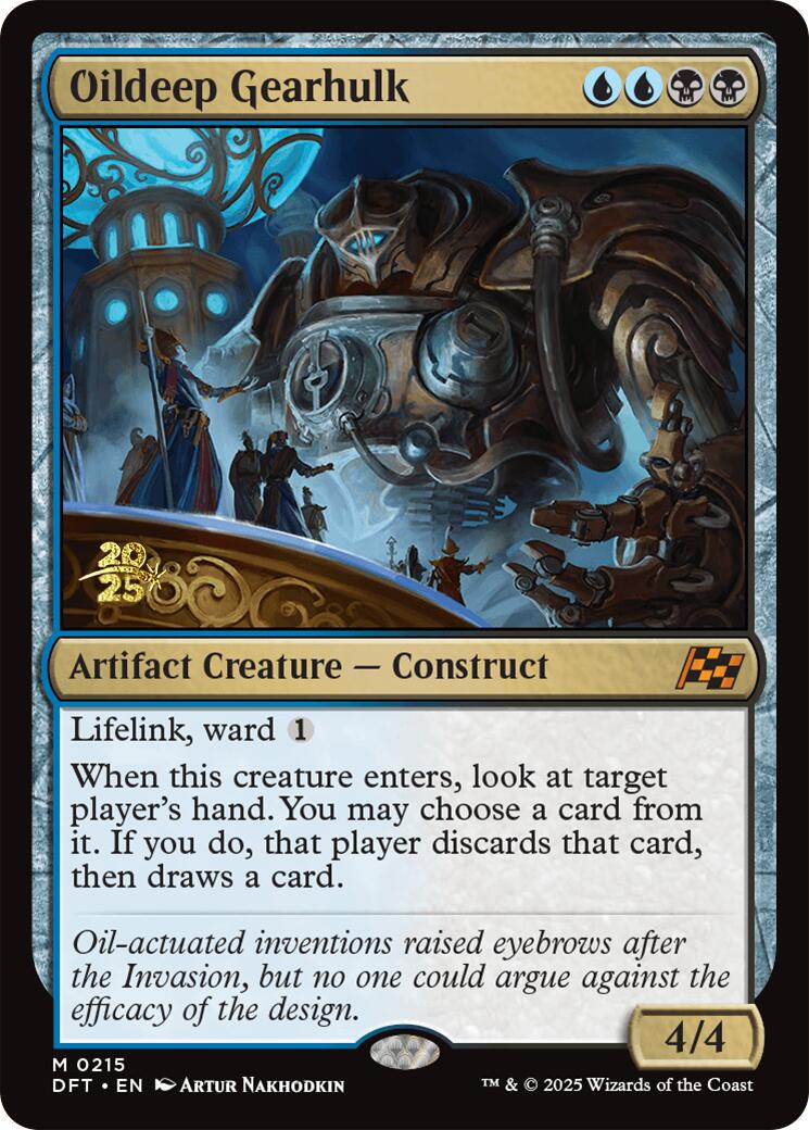 Oildeep Gearhulk [Aetherdrift Prerelease Promos] | Clutch Gaming