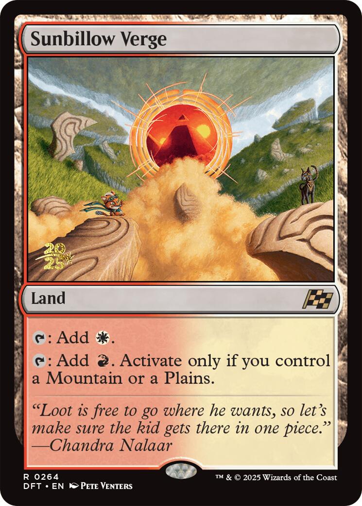 Sunbillow Verge [Aetherdrift Prerelease Promos] | Clutch Gaming