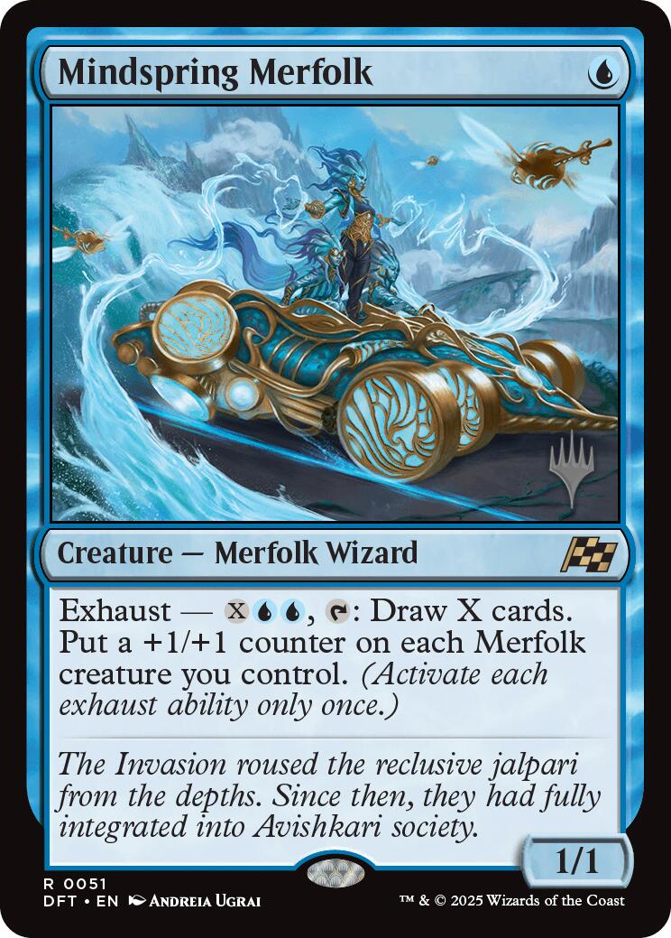 Mindspring Merfolk [Aetherdrift Promos] | Clutch Gaming