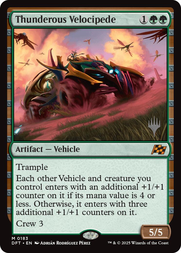 Thunderous Velocipede (Promo Pack) [Aetherdrift Promos] | Clutch Gaming
