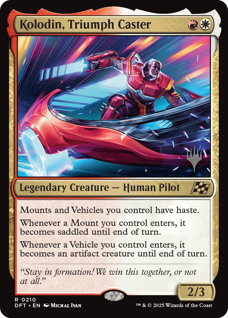Kolodin, Triumph Caster (Promo Pack) [Aetherdrift Promos] | Clutch Gaming