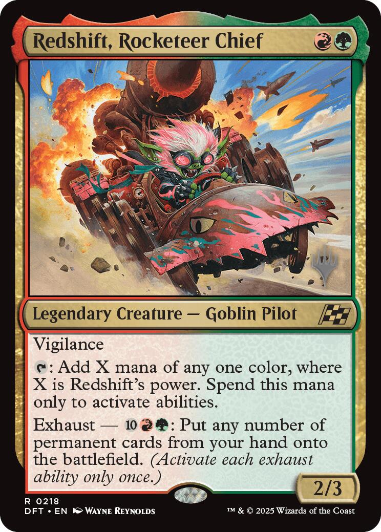 Redshift, Rocketeer Chief [Aetherdrift Promos] | Clutch Gaming