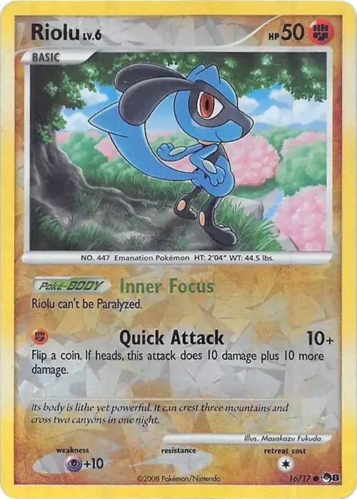 Riolu (016/017) (Cracked Ice Holo) [Miscellaneous Cards] | Clutch Gaming