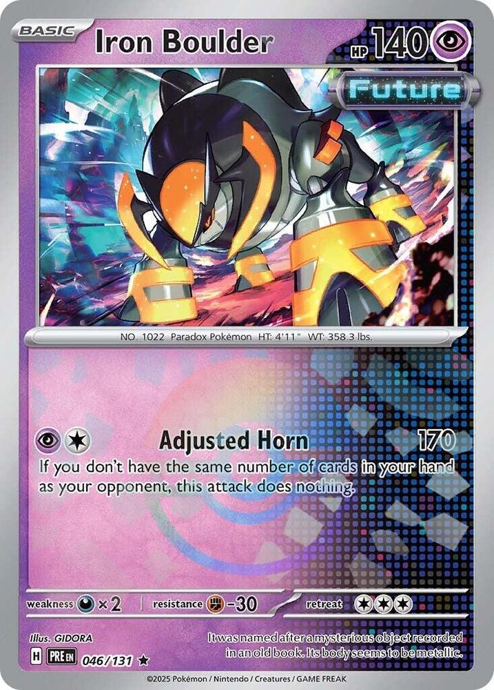 Iron Boulder (046/131) (Poke Ball Pattern) [Scarlet & Violet: Prismatic Evolutions] | Clutch Gaming