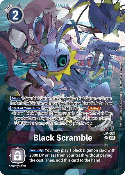 Black Scramble [LM-031] (Alternate Art) [Starter Deck: Protector of Light] | Clutch Gaming