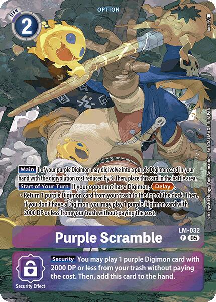 Purple Scramble [LM-032] (Alternate Art) [Starter Deck: Protector of Light] | Clutch Gaming