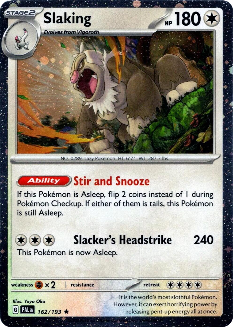 Slaking (162/193) (Cosmos Holo) [Scarlet & Violet: Paldea Evolved] | Clutch Gaming