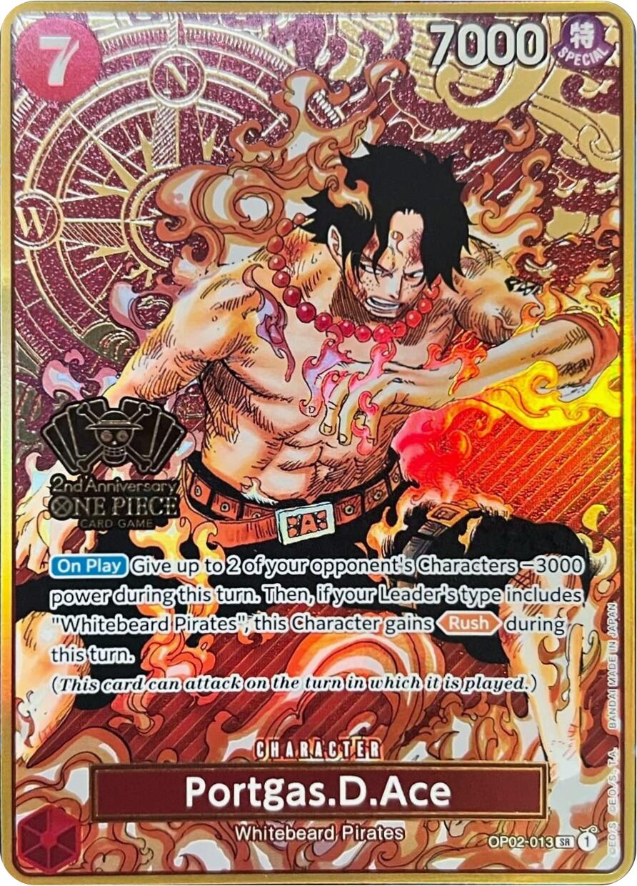 Portgas.D.Ace (Japanese Version 2nd Anniversary Set) [One Piece Promotion Cards] | Clutch Gaming