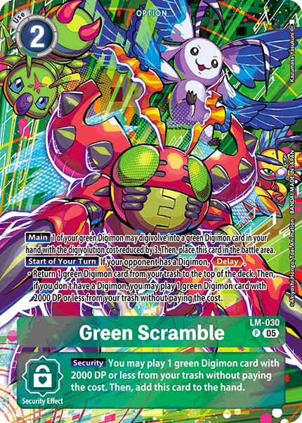 Green Scramble [LM-030] (Alternate Art) [Starter Deck: Protector of Light] | Clutch Gaming