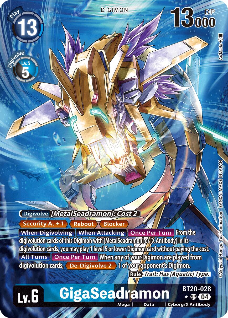 GigaSeadramon [BT20-028] (Alternate Art) [Release Special Booster Ver.2.5] | Clutch Gaming