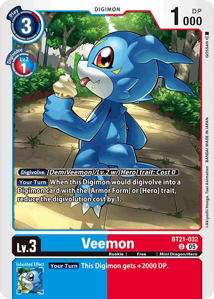 Veemon [BT21-032] [World Convergence] | Clutch Gaming