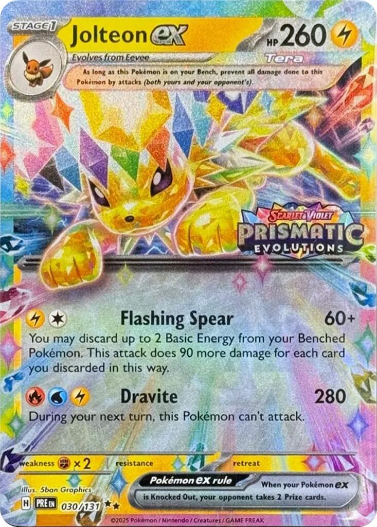 Jolteon ex (030/131) (Prismatic Evolutions Stamp) [Scarlet & Violet: Prismatic Evolutions] | Clutch Gaming