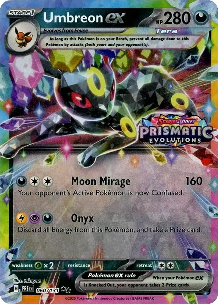 Umbreon ex (060/131) (Prismatic Evolutions Stamp) [Scarlet & Violet: Prismatic Evolutions] | Clutch Gaming