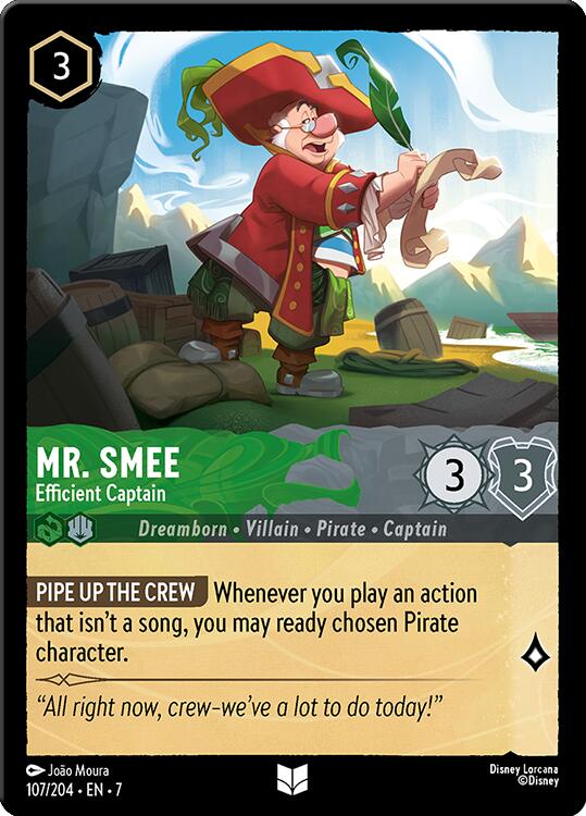Mr. Smee - Efficient Captain (107/204) [Archazia's Island] | Clutch Gaming