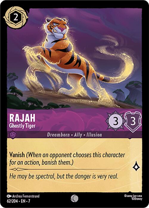 Rajah - Ghostly Tiger (62/204) [Archazia's Island] | Clutch Gaming