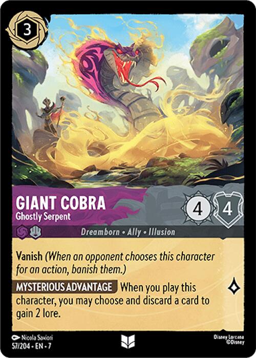 Giant Cobra - Ghostly Serpent (57/204) [Archazia's Island] | Clutch Gaming