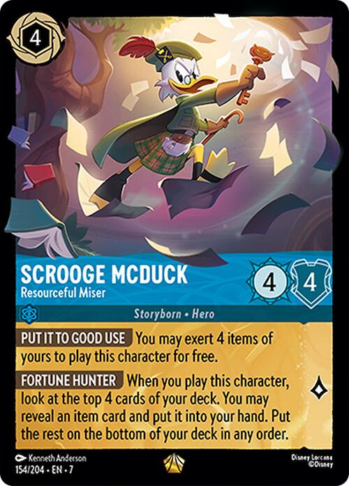 Scrooge McDuck - Resourceful Miser (154/204) [Archazia's Island] | Clutch Gaming