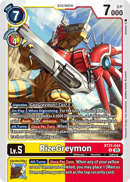 RizeGreymon [BT21-044] [World Convergence] | Clutch Gaming