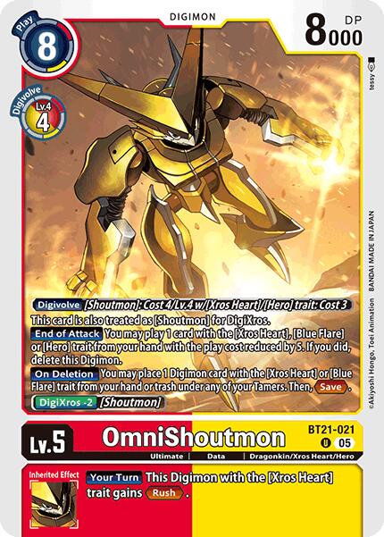 OmniShoutmon [BT21-021] [World Convergence] | Clutch Gaming