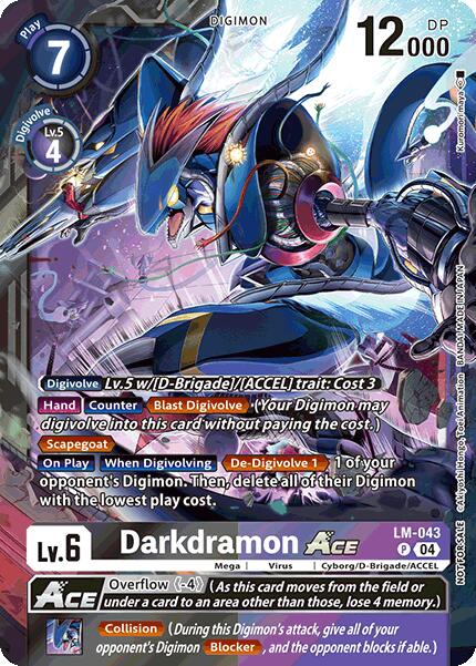 Darkdramon ACE [LM-043] (Limited Card Pack) [World Convergence] | Clutch Gaming