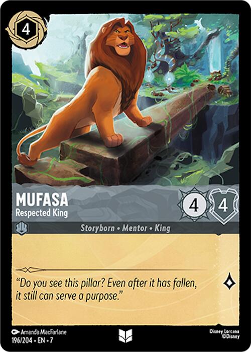 Mufasa - Respected King (196/204) [Archazia's Island] | Clutch Gaming