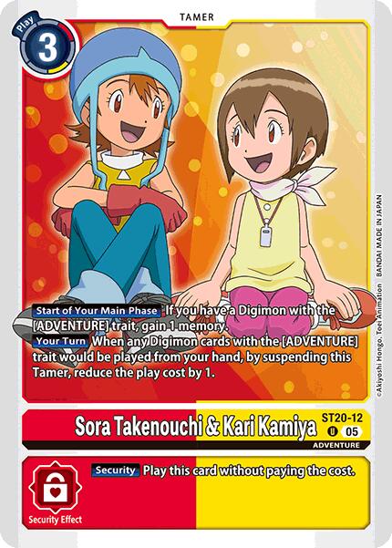 Sora Takenouchi & Kari Kamiya [ST20-12] [Starter Deck: Protector of Light] | Clutch Gaming