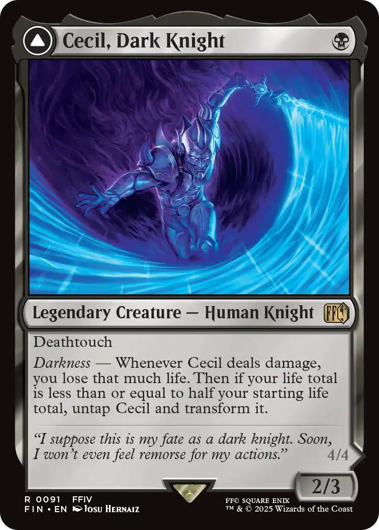 Cecil, Dark Knight // Cecil, Redeemed Paladin [FINAL FANTASY] | Clutch Gaming