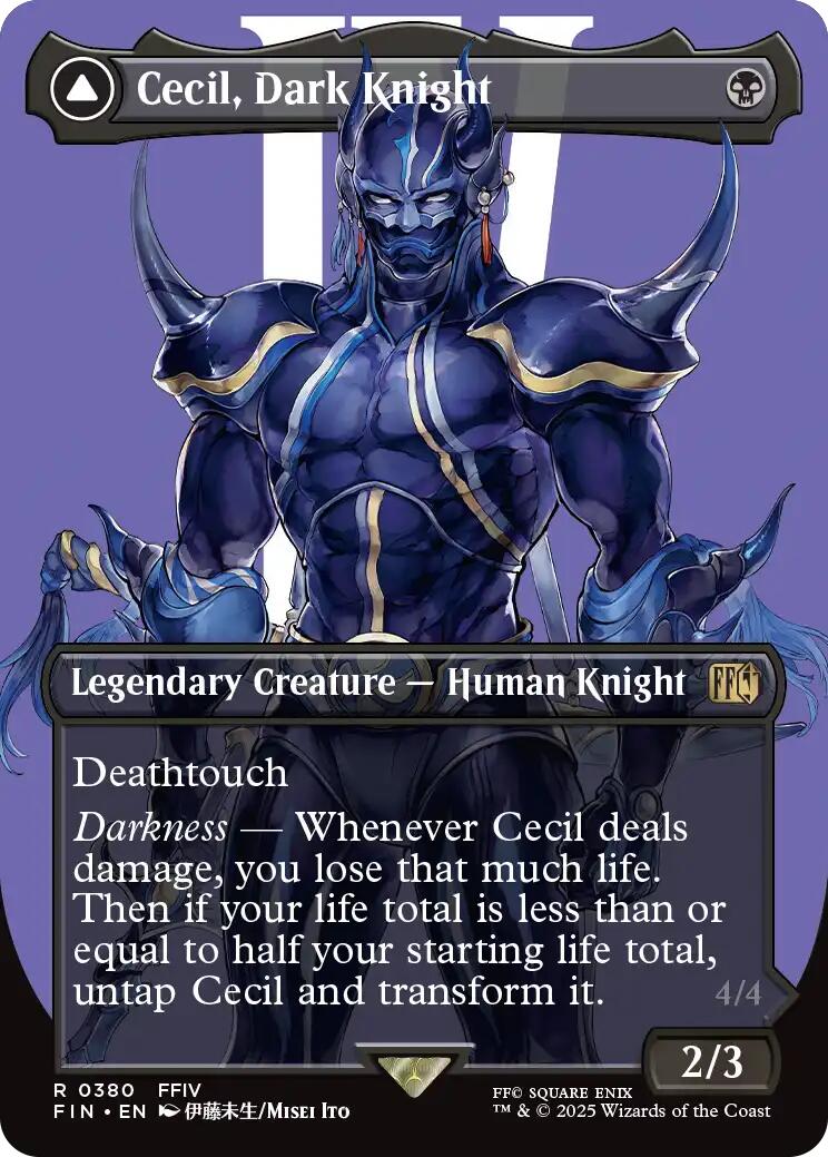 Cecil, Dark Knight // Cecil, Redeemed Paladin (Borderless) [FINAL FANTASY] | Clutch Gaming